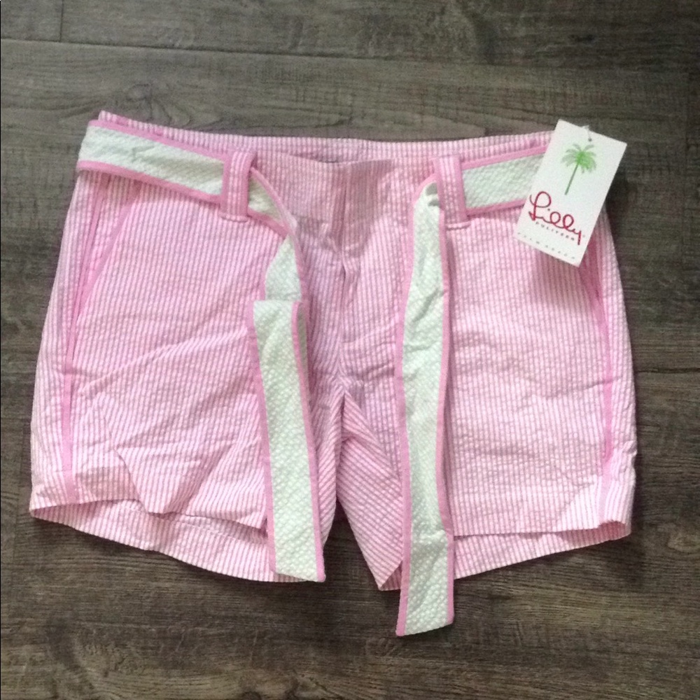 NWT Lilly Pulitzer Palm Beach Seersucker Shorts